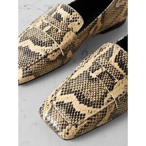 Aeyde loafer snake Tom leather penny square toe 90s carolyn bessette y2k size 36